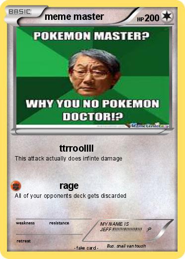 Pokemon meme master