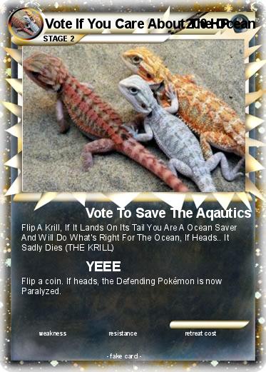 Pokemon Vote If You Care About The Ocean