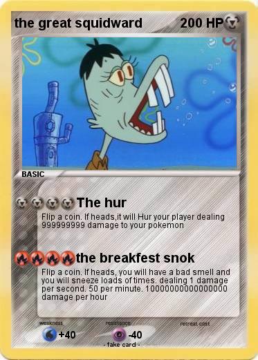 Pokemon the great squidward
