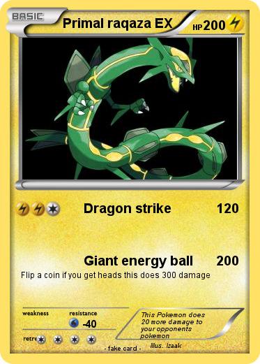 Pokemon Primal raqaza EX