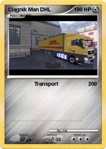Pokemon Ciągnik Man DHL