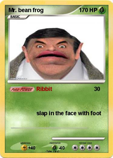Pokemon Mr. bean frog
