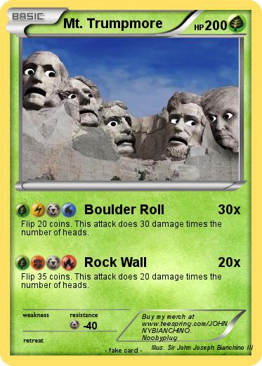 Pokemon Mt. Trumpmore