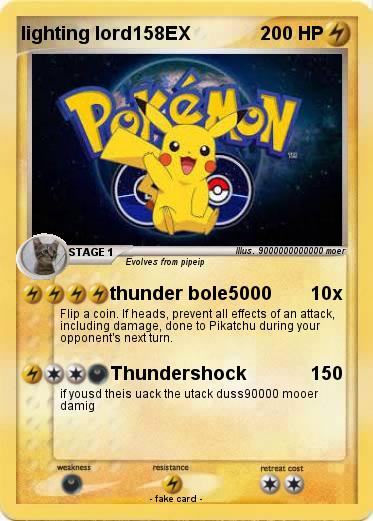 Pokemon lighting lord158EX