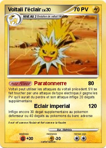Pokemon Voltali l'éclair