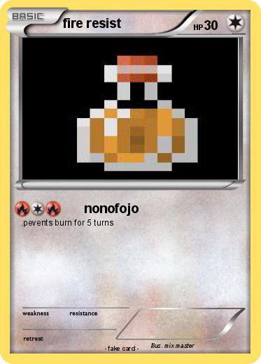 Pokemon fire resist