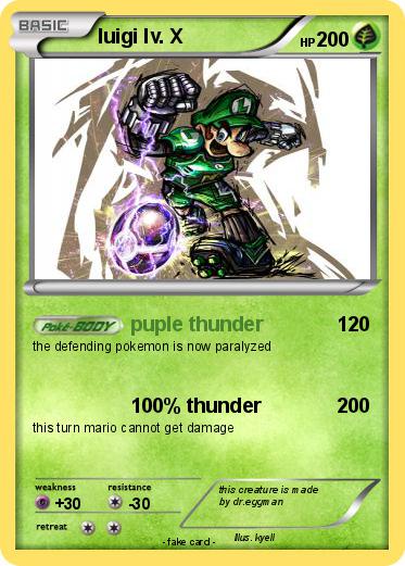 Pokemon luigi lv. X