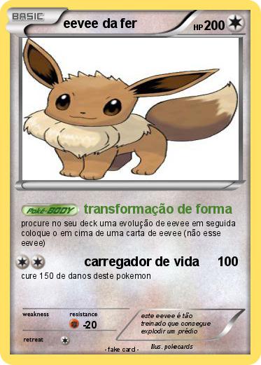 Pokemon eevee da fer