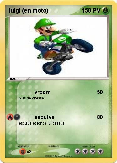 Pokemon luigi (en moto)