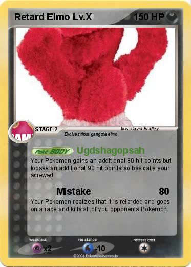 Pokemon Retard Elmo Lv.X