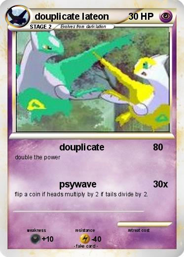 Pokemon douplicate lateon