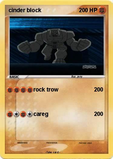 Pokemon cinder block