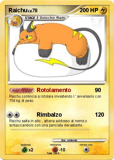 Pokemon Raichu
