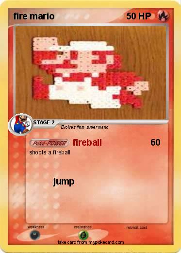 Pokemon fire mario