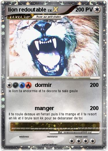 Pokemon lion redoutable