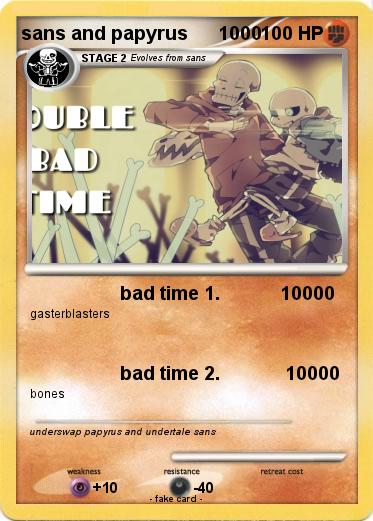 Pokemon sans and papyrus      1000