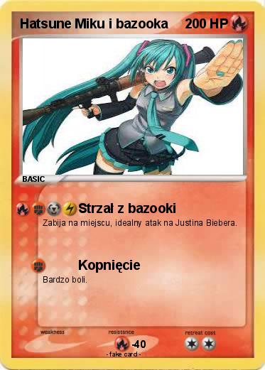 Pokemon Hatsune Miku i bazooka