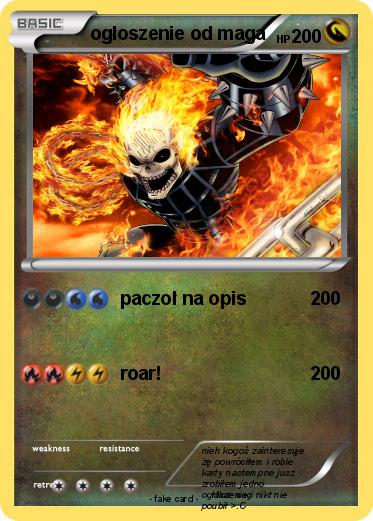 Pokemon ogłoszenie od maga