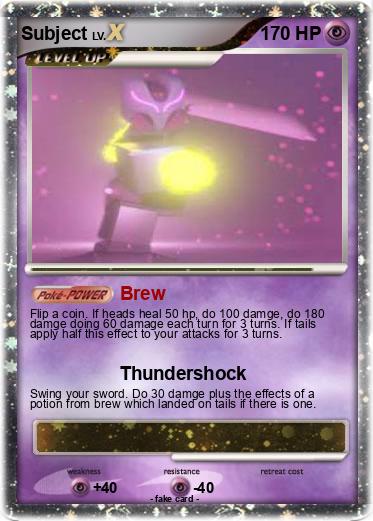 Pokemon Subject