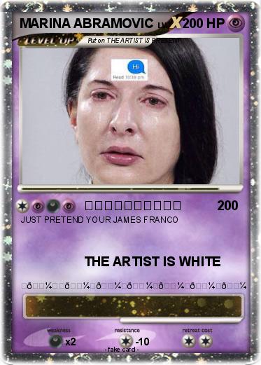 Pokemon MARINA ABRAMOVIC