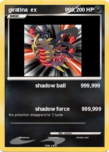 Pokemon giratina  ex                   999,