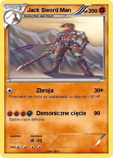Pokemon Jack Sword Man