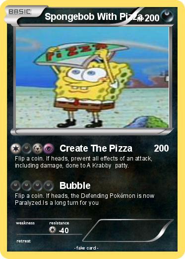 Pokemon Spongebob With Pizza