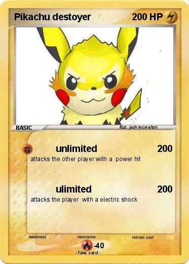Pokemon Pikachu destoyer
