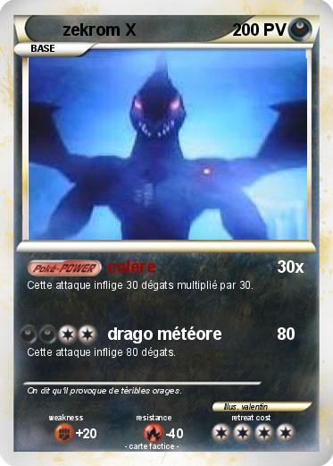 Pokemon zekrom X