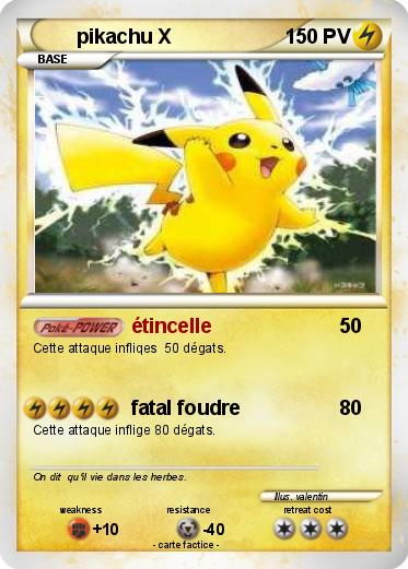 Pokemon pikachu X