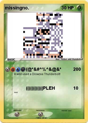 Pokemon missingno.