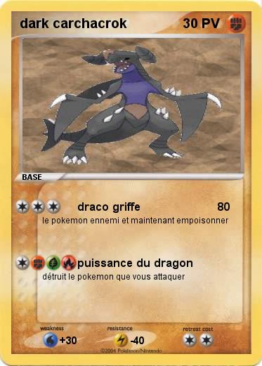 Pokemon dark carchacrok