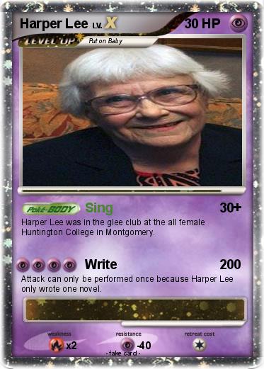 Pokemon Harper Lee