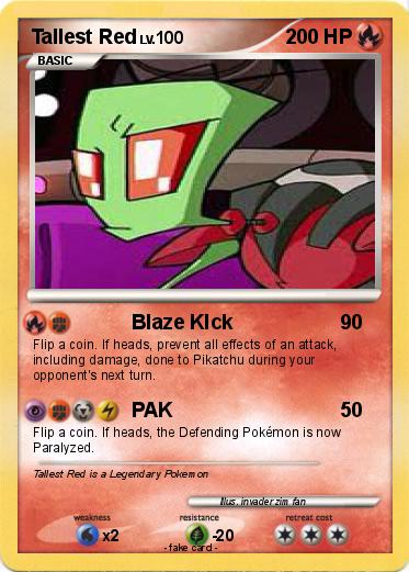 Pokemon Tallest Red