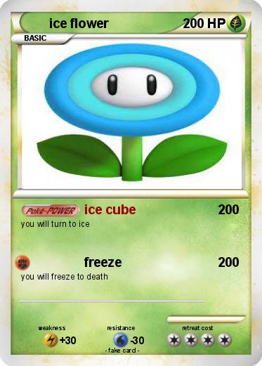 Pokemon ice flower