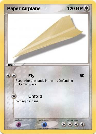 Pokemon Paper Airplane