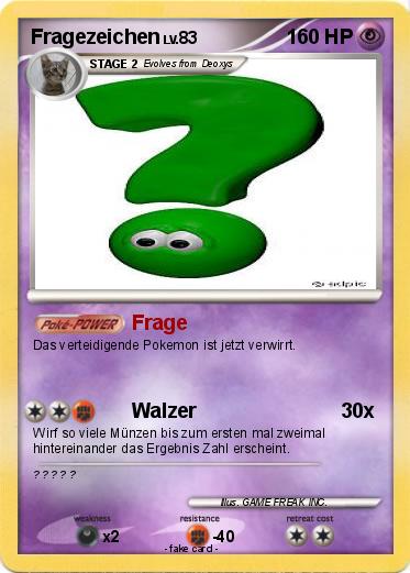 Pokemon Fragezeichen