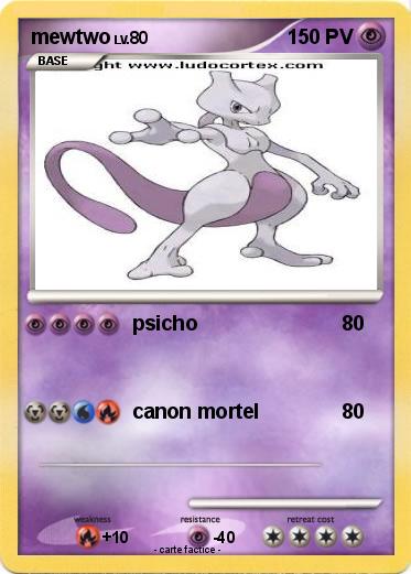 Pokemon mewtwo