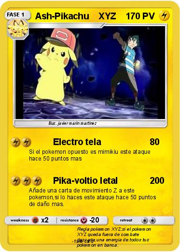 Pokemon Ash-Pikachu    XYZ