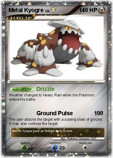 Pokemon Metal Kyogre