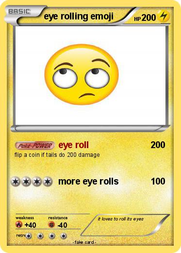 Pokemon eye rolling emoji