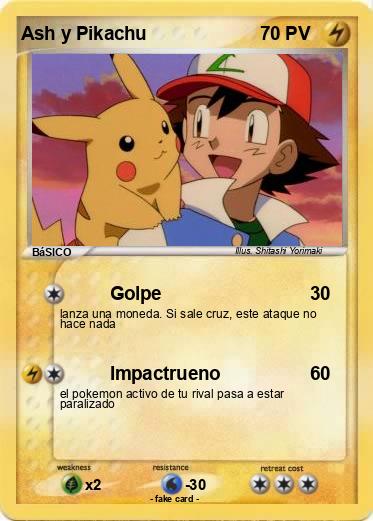 Pokemon Ash y Pikachu