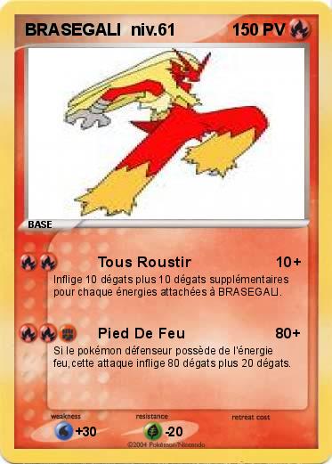 Pokemon BRASEGALI  niv.61           