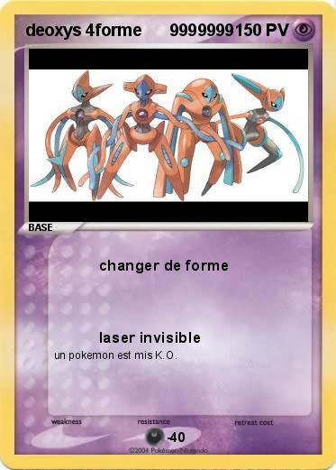 Pokemon deoxys 4forme      9999999