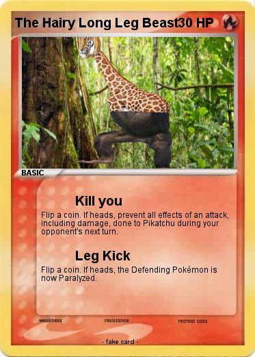 Pokemon The Hairy Long Leg Beast