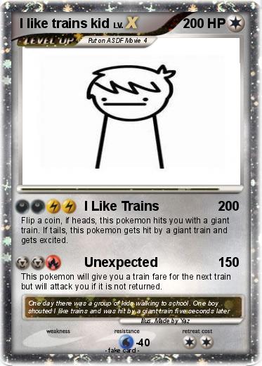 Pokemon I like trains kid