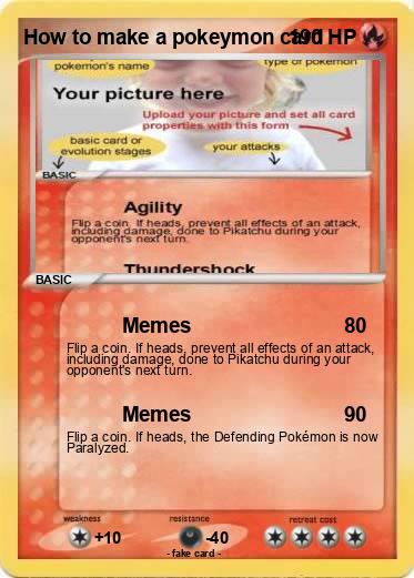 Pokemon How to make a pokeymon card