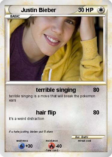 Pokemon Justin Bieber