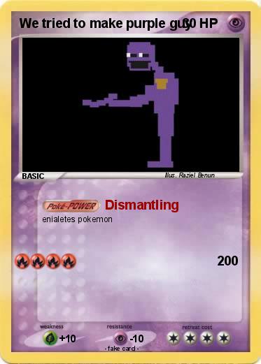 Pokemon We tried to make purple guy