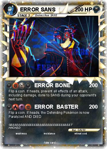 Pokemon ERROR SANS